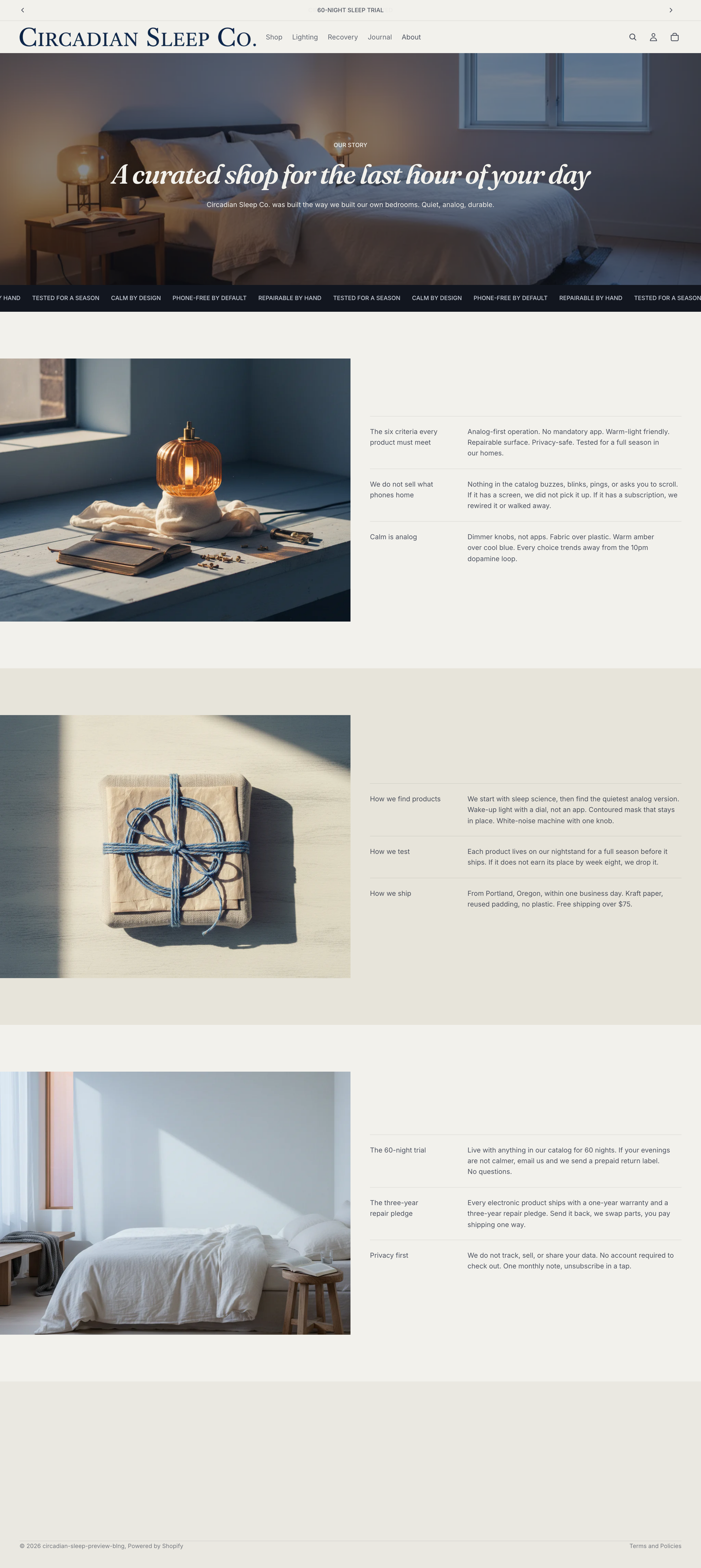 About page