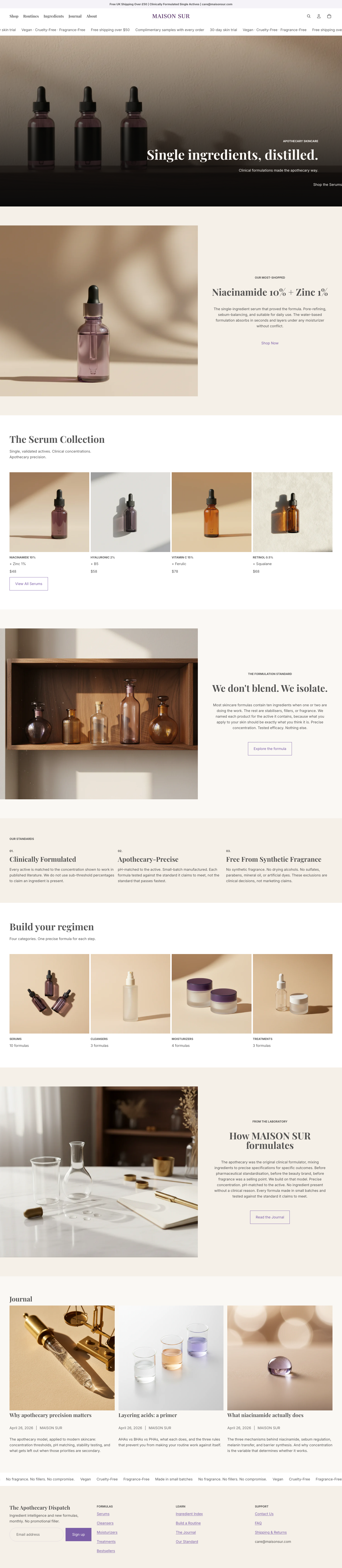 MAISON SUR homepage