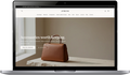 Laptop mockup - ATRIUM fashion accessories store