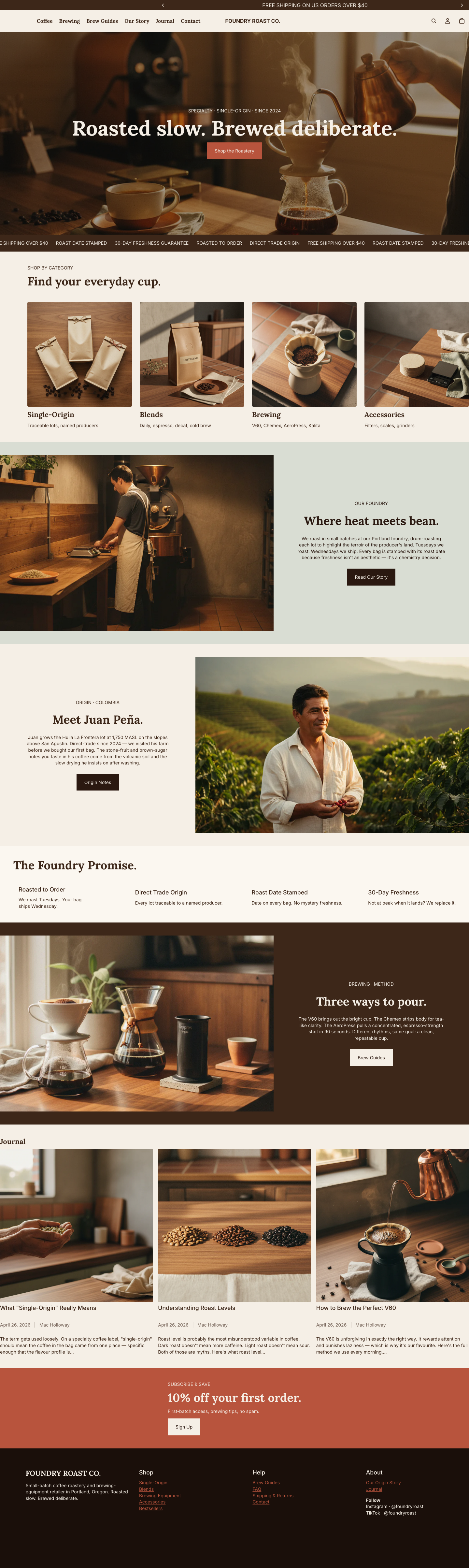 Homepage preview