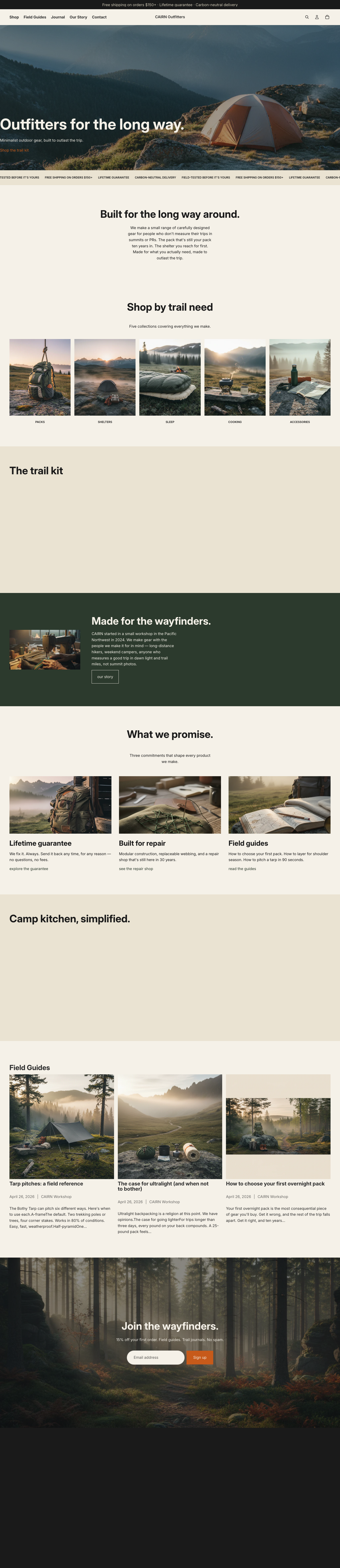 Homepage preview