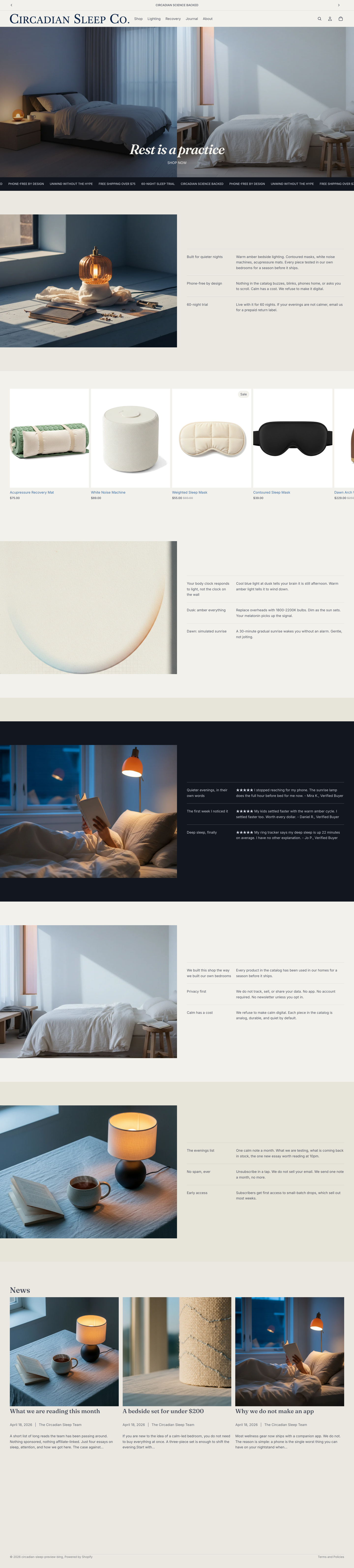 Homepage preview