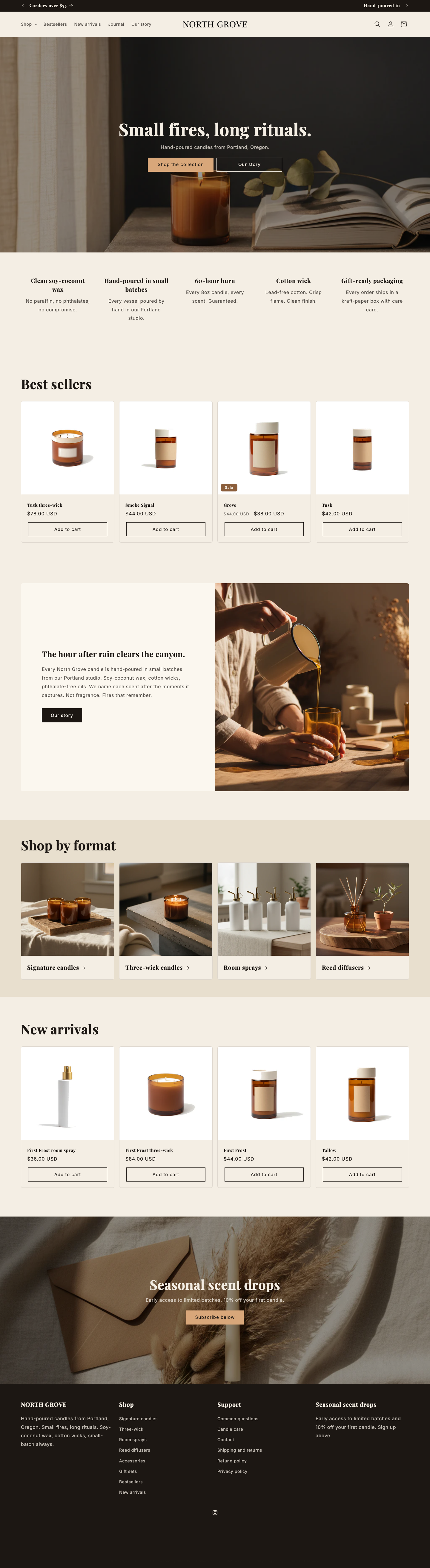 Homepage preview