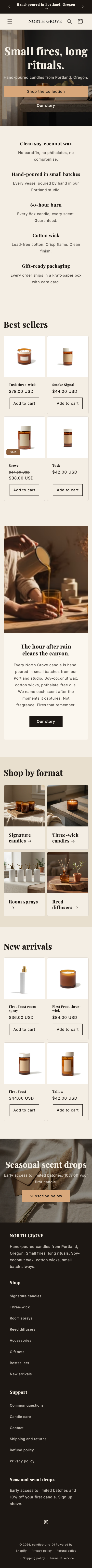 Mobile homepage
