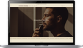 Laptop mockup - Studio Noire mens grooming store